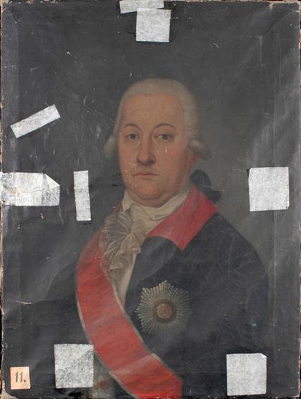 Unknown man with order of st Stanislaus voor restauratie