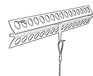 Plaster rail lijn