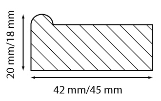 4,5 cm frame