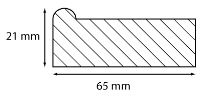 6,5 cm frame