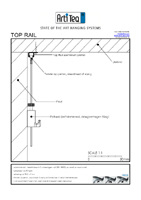  artiteq top rail technische tekening