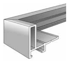 Aluminium baklijsten
