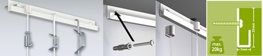 Schilderijrail Classic rail