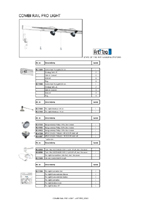 Artiteq Combi Rail Pro Light overzicht artikelen
