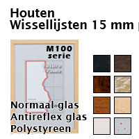 M100 wissellijst houten