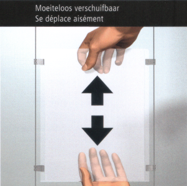 E-clips: moeiteloos verschuifbaar