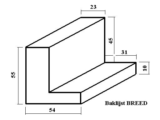 Baklijst goedkoop 3d
