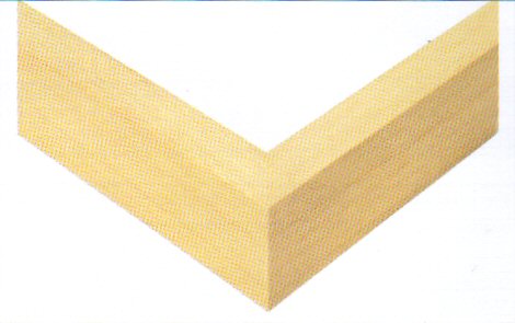 Baklijst hout breed 3d