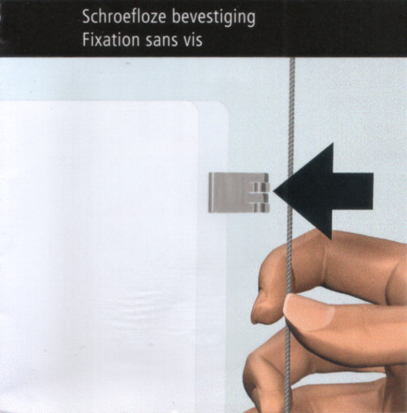 Schroefloze bevestiging Arti TeQ E-Clip