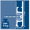 CLICK-RAIL-PRO,-WIT-PRIMER,-200cm,-max.-50-kg-(5-stuks)