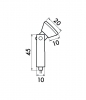 plafondbevestiging-zelfklemmend-1,2-mm-DO1BL-zwart