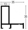 aluminium-baklijst-028-mat-zilver-op-maat
