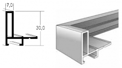 aluminium-baklijst-7,0-mm-breed-mat-zilver
