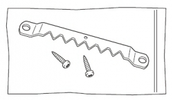 tandhangers-(65mm)-inclusief-2-schroeven-1000-zakjes