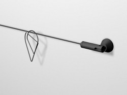 Papierlip-waterdruppel-zwart