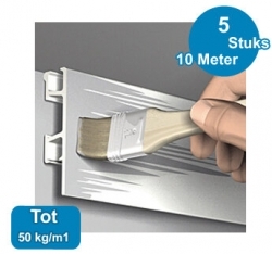 CLICK-RAIL-PRO,-WIT-PRIMER,-200cm,-max.-50-kg-(5-stuks)