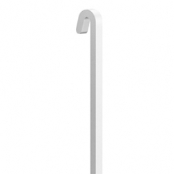 stang-4mm-staal-u-top-150cm-wit-100kg