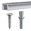 top rail alu set 2x profiel voor plafond / vloermontage 150cm top-rail-alu-set-2x-profiel-voor-plafond-/-vloermontage-150cm