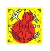 zeefdruk Vogel, 4 koppen Henk de Bouter zeefdruk-Vogel,-4-koppen-Henk-de-Bouter